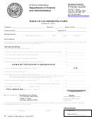 Tobacco Tax Reporting Form