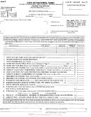 Form R - Income Tax Return - City Of Delphos Printable pdf