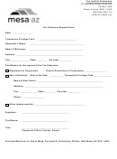 Tax Clearance Request Form - City Of Mesa