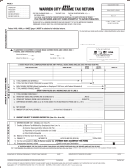 Income Tax Return Form - Warren City - 2009
