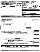 City Of Massillon, Ohio Income Tax Return Form 2009