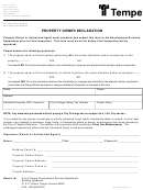 Property Owner Declaration Form
