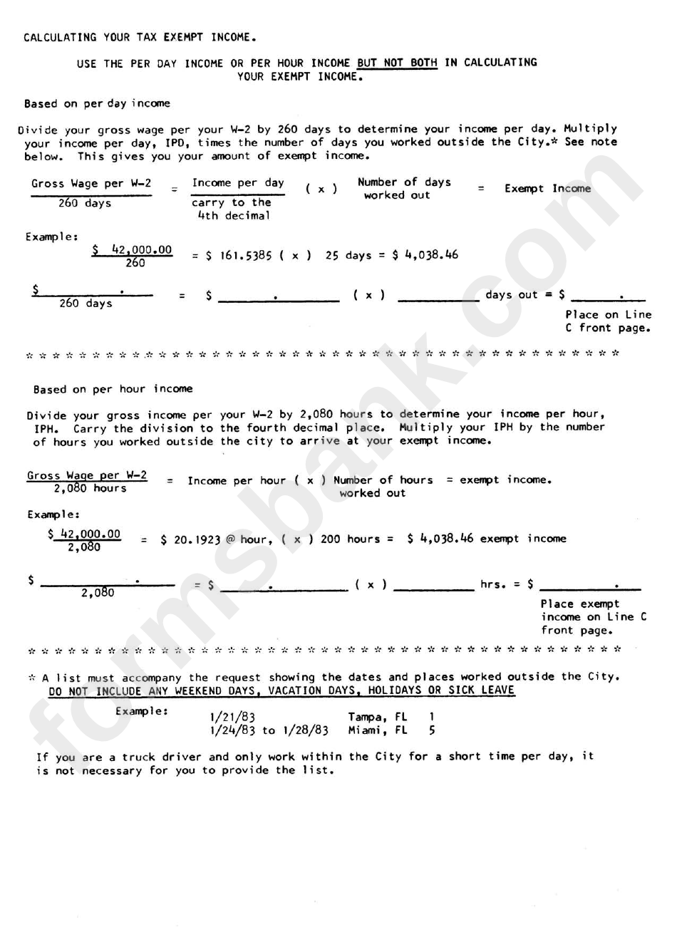 Income Tax Refund Request Form - City Of Troy