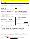 Form Il-601 - Medical Care Savings Account Penalty Payment