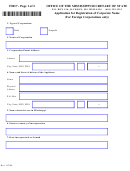 Form F0017 - Application For Registration Of Corporate Name (foreign Corporations)