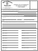 Form Ss-4485 - For Certificate Of Withdrawal Of Limited Liability Partnership