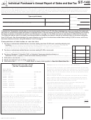 Form St-140 - Individual Purchaser's Annual Report Of Sales And Use Tax