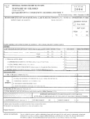 Form 101 - Individual Earned Income Tax Return - 2004