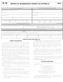 Form K-19 - Report Of Nonresident Owner Tax Withheld - 2003