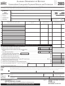Form 20sc - Nonresident Composite Payment Return And Extension - 2003