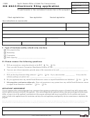 Form Nd-8633 - Electronic Filing Application