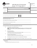 Form Der-1 - Montana Disregarded Entity Information Return - 2003