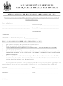 Form Str-46-a - Application For Refund Of Sales Or Use Tax