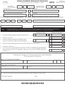 Form It-2440 - Indiana Disability Retirement Deduction - 2010