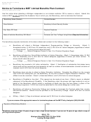 Form 2802 - Notice To Terminate A Met Limited Benefits Plan Contract