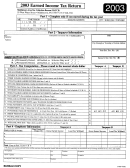 2003 Earned Income Tax Return Form - Pennsylvania