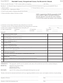 Form Molt-2 - Marshall County Occupational License Tax Return For Schools - 2010
