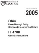 Instruction For Form It 4708 - Ohio Pass-Through Entity Composite Income Tax Return - 2005 Printable pdf