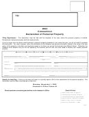 Connecticut Declaration Of Personal Property Form - 2004