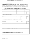 Form Dss-6969 - Consent For Release Of Information - North Carolina Economic And Family Services
