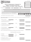 Form Cig-51 - Claim For Reimbursement Of Cigarette Tax Illegally Or Erroneously Paid And/or Unused Cigarette Tax Stamps Or Meter Impressions