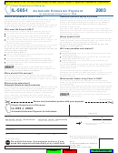 Form Il-505-i - Automatic Extension Payment For Individuals - 2003