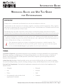 Nebraska Sales And Use Tax Guide For Veterinarians - 2011
