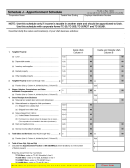 Form Tc-20 - Schedule J - Apportionment Schedule