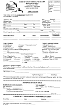 Application Form - Revenue Division - City Of Gulf Shores