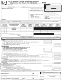 Form L-1 - City Income Tax Return For Individuals -2008