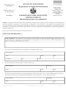 Form 296 - Charitable Organization Application And Registration Statement
