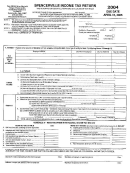 Spencerville Income Tax Return Form - 2004