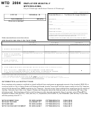 Form Wtd - Employer Monthly Withholding - City Of Pittsburgh - 2004