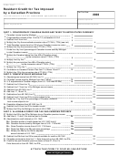 Form 777 - Michigan Resident Credit For Tax Imposed By A Canadian Province - 2003