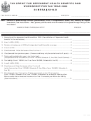 Tax Credit For Dependent Health Benefits Paid Worksheet For Tax Year 2009