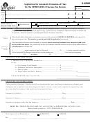 Form S-4868 - Application For Automatic Extension Of Time To File Springfield Income Tax Return