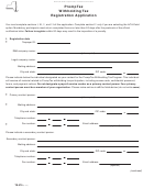 Form Tr-370 - Withholding Tax - Registration Application