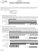 Form Tr-389 - Withholding Tax - Change Of Registration Information