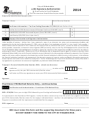 E-file Signature Authorization Form - City Of Philadelphia - 2014