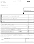 Form 207hcc - Health Care Center Tax Return - 2003