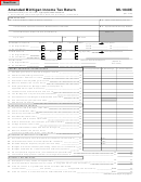 Form Mi-1040x - Amended Michigan Income Tax Return