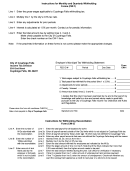 Form Cw-1 - Emploer's Municipal Tax Withholding Statement - Ohio Income Tax Division