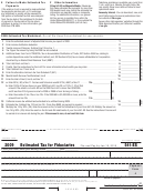 California Form 541-es - Estimated Tax For Fiduciaries - 2009