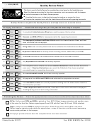 Form 8158 - Quality Review Sheet