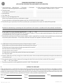 Form Rv-f1303101 - Application For Industrial Machinery Authorization Form October 2007