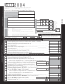 Form 511 - State Of Oklahoma Income Tax Return - 2004 Printable pdf