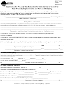 Form Cab-7 - Application For Property Tax Reduction For Commercial Or Industrial Real Property Improvements And Personal Property