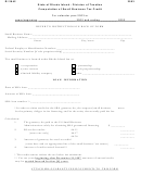 Form Ri-2642 - Computation Of Small Business Tax Credit - 2003