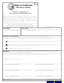 Form Lp-8 - Limited Partnership Certificate Of Continuation - State Of California Secretary Of State