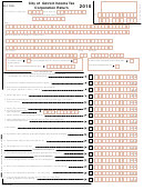 Fillable Form D-1120 - Income Tax Corporation Return - City Of Detroit - 2010 Printable pdf